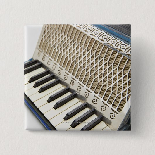 アンティークアコーディオンキーボード 缶バッジ (正面)