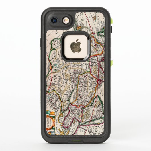 アンティークアジアの地図1632 LifeProof iPhoneケース (裏面)