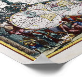 アンティークアジアの地図 | 1696 ポスター (角)