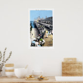 アンティークアトランティックシティニュージャージースティールピア ポスター (キッチン)