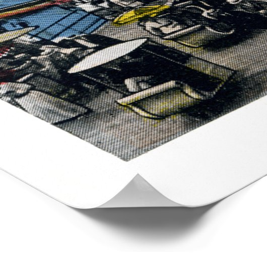 アンティークアトランティックシティニュージャージーボードウォーク ポスター (角)