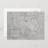 アンティークアフリカの地図 ポストカード (正面/裏面)