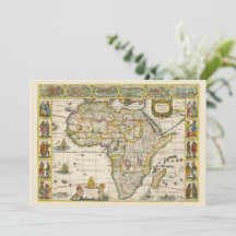 アンティークアフリカの地図Hondius and Jansson