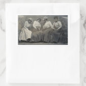 アンティークアフリカ系アメリカ人女性写真 長方形シール (バッグ)