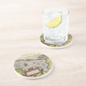 アンティークアメリカの世界地図, 1570 コースター (側面)