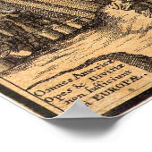 アンティークアメリカの地図 ポスター (角)