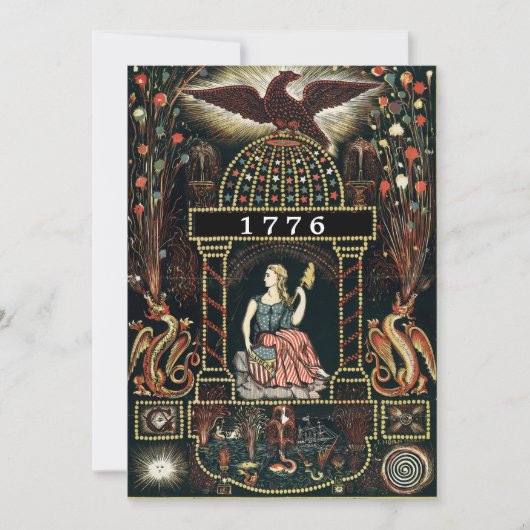 アンティークアメリカ消防庁7月4日 カード (正面)