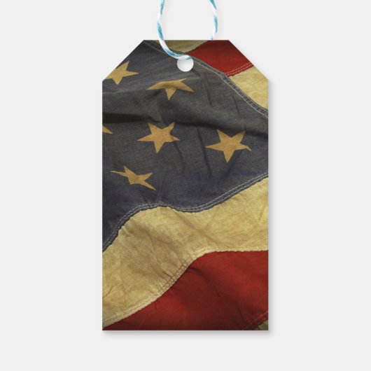 アンティークアメリ結婚カ国旗 ギフトタグ (裏面)