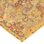 アンティークアラベスクスシルクタペストリープリント ショートテーブルランナー (コーナー)