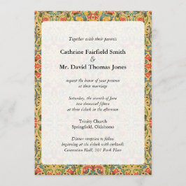 アンティークアラベスク結婚式招待状 招待状