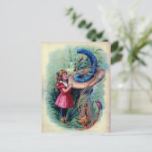 アンティークアリスインワンダーランドカラーイラストレーション ポストカード (スタンド正面)