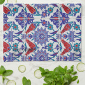 アンティークアンダルシアンヒストリックスペインチューリップバラ キッチンタオル (折り畳み)