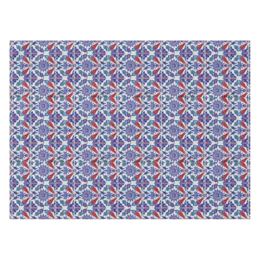 アンティークアンダルシアンヒストリックスペインチューリップバラ テーブルクロス (正面(横))