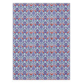 アンティークアンダルシアンヒストリックスペインチューリップバラ テーブルクロス (正面)