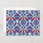 アンティークアンダルシアンヒストリックスペインチューリップバラ ポストカード (正面/裏面)