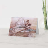 アンティークアーサーラックハムフェアリーイラストレーション カード (正面)