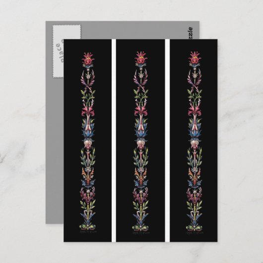 アンティークアートのブックマーク ポストカード (正面/裏面)