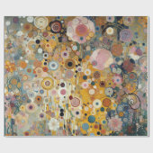 アンティークアールヌーボースタイルファインアート絵を描フローラ ラッピングペーパー (フラット)