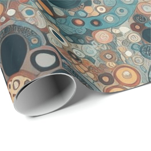 アンティークアールヌーボースタイルファインアート絵を描フローラ ラッピングペーパー (ロールコーナー)