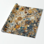 アンティークアールヌーボースタイルファインアート絵を描フローラ ラッピングペーパー (アンロールド)