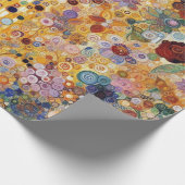 アンティークアールヌーボースタイルファインアート絵を描フローラ ラッピングペーパー (角)