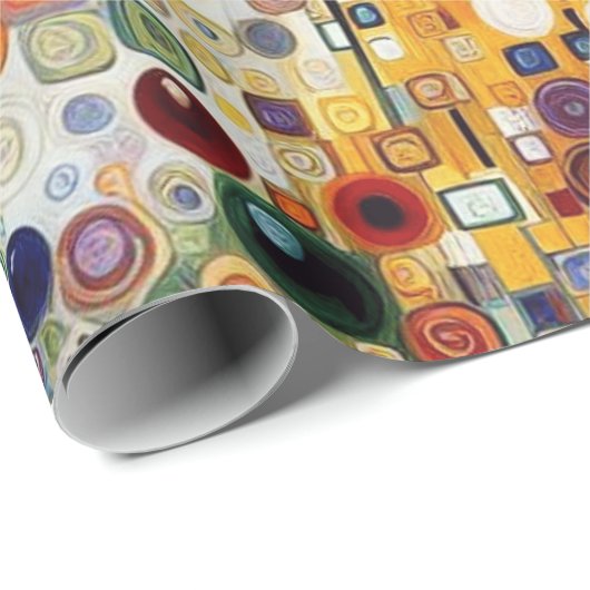 アンティークアールヌーボースタイルファインアート絵を描フローラ ラッピングペーパー (ロールコーナー)