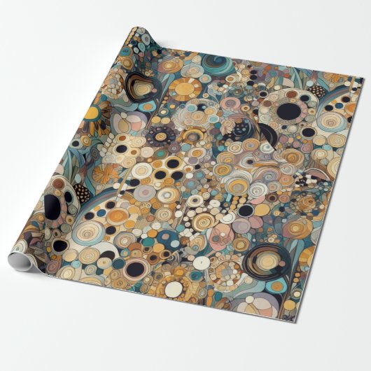 アンティークアールヌーボースタイルファインアート絵を描フローラ ラッピングペーパー (アンロールド)