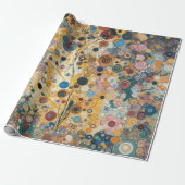 アンティークアールヌーボースタイルファインアート絵を描フローラ ラッピングペーパー (アンロールド)