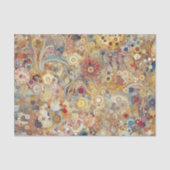 アンティークアールヌーボースタイルファインアート絵を描フローラ 薄葉紙 (正面)