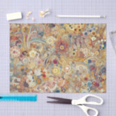 アンティークアールヌーボースタイルファインアート絵を描フローラ 薄葉紙 (クラフト)