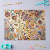 アンティークアールヌーボースタイルファインアート絵を描フローラ 薄葉紙 (クラフト)