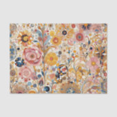 アンティークアールヌーボースタイルファインアート絵を描フローラ 薄葉紙 (正面)