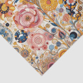 アンティークアールヌーボースタイルファインアート絵を描フローラ 薄葉紙 (詳細)