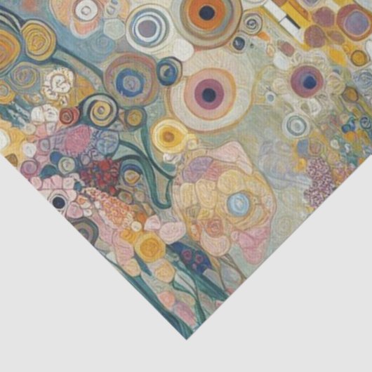 アンティークアールヌーボースタイルファインアート絵を描フローラ 薄葉紙 (詳細)