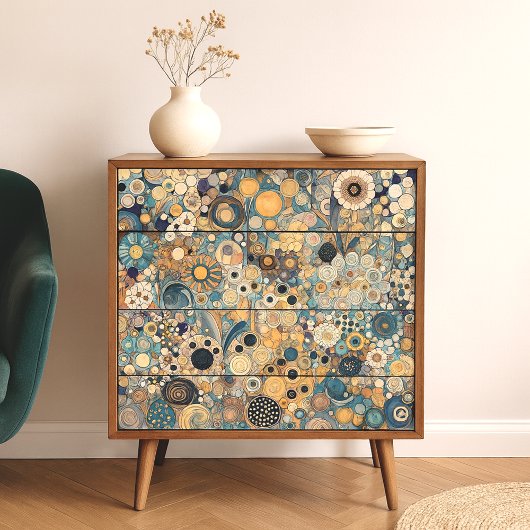 アンティークアールヌーボースタイルファインアート絵を描フローラ 薄葉紙