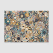 アンティークアールヌーボースタイルファインアート絵を描フローラ 薄葉紙 (正面)