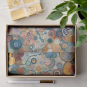 アンティークアールヌーボースタイルファインアート絵を描フローラ 薄葉紙 (ギフト)