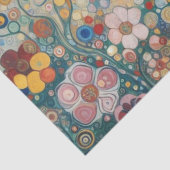 アンティークアールヌーボースタイルファインアート絵を描フローラ 薄葉紙 (詳細)