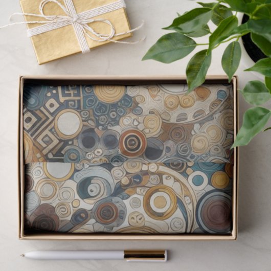 アンティークアールヌーボースタイルファインアート絵を描フローラ 薄葉紙 (ギフト)