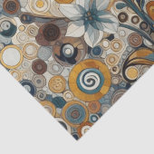 アンティークアールヌーボースタイルファインアート絵を描フローラ 薄葉紙 (詳細)