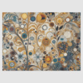 アンティークアールヌーボースタイルファインアート絵を描フローラ 薄葉紙 (正面)