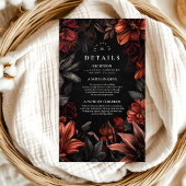 アンティークアールヌーボー結婚フローラ エンクロージャーカード