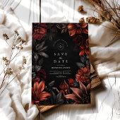 アンティークアールヌーボー結婚フローラ セーブザデート