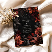 アンティークアールヌーボー結婚フローラ 招待状