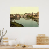 アンティークイギリスプリント、エクブリッジ、エクセター、英国 ポスター (キッチン)