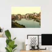 アンティークイギリスプリント、エクブリッジ、エクセター、英国 ポスター (ホームオフィス)