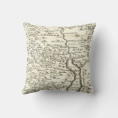 アンティークイスラエルの地図の部族ユニークヴィンテージ クッション (裏面)