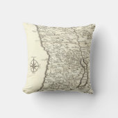 アンティークイスラエルの地図の部族ユニークヴィンテージ クッション (正面)