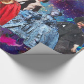 アンティークイタリアンの人形と仮面の仮装パーティー ラッピングペーパー (角)