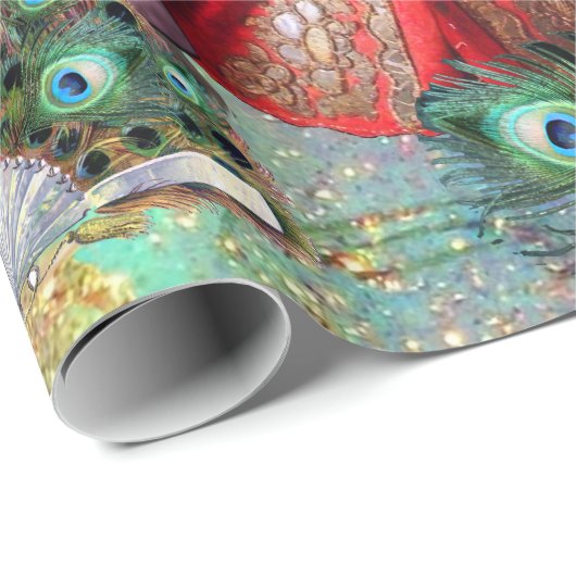 アンティークイタリアンの人形と仮面の仮装パーティー ラッピングペーパー (ロールコーナー)